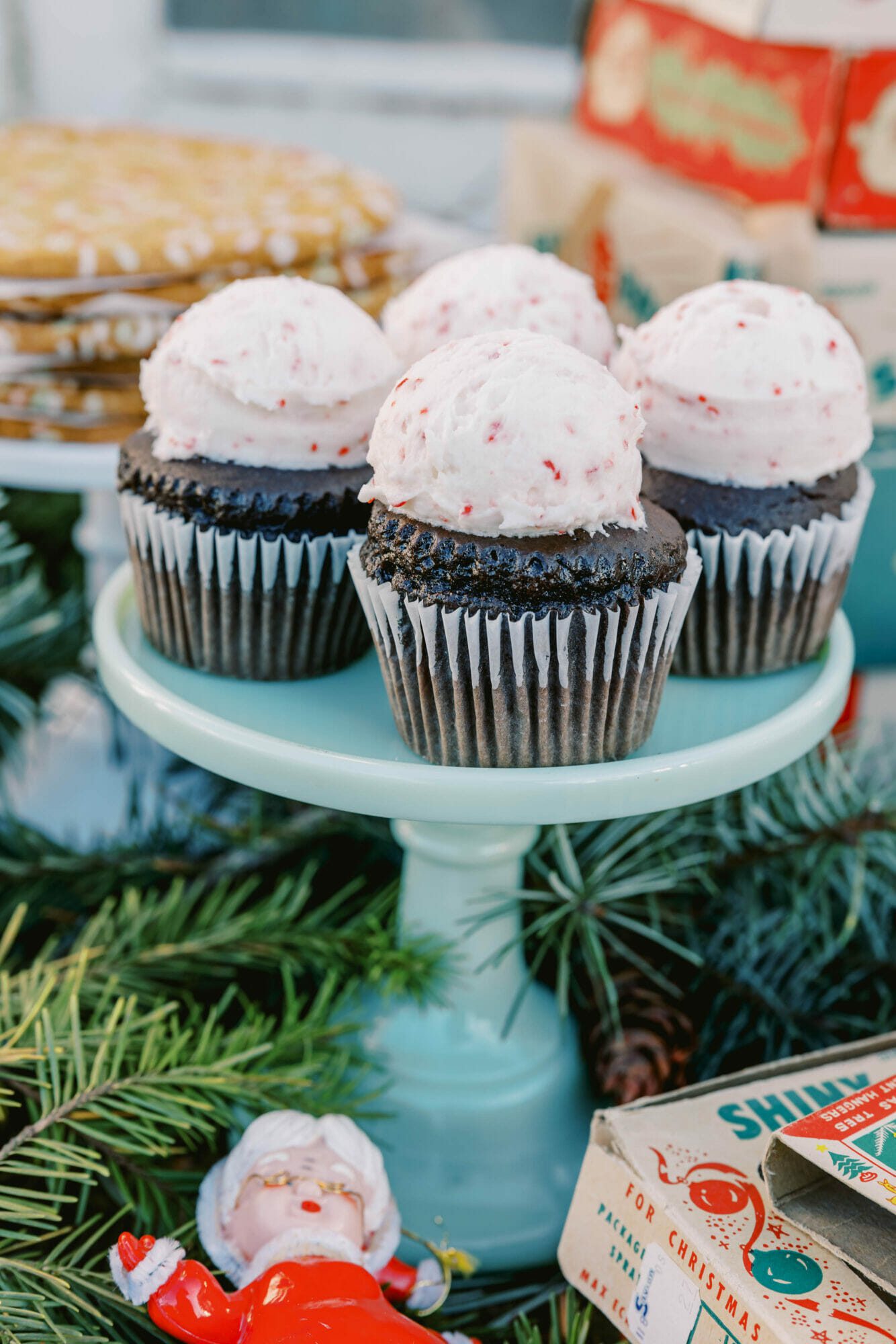 Candy Cane Cupcakes